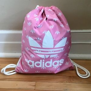 Adidas Trefoil Sackpack Gym Bag Pink One Size